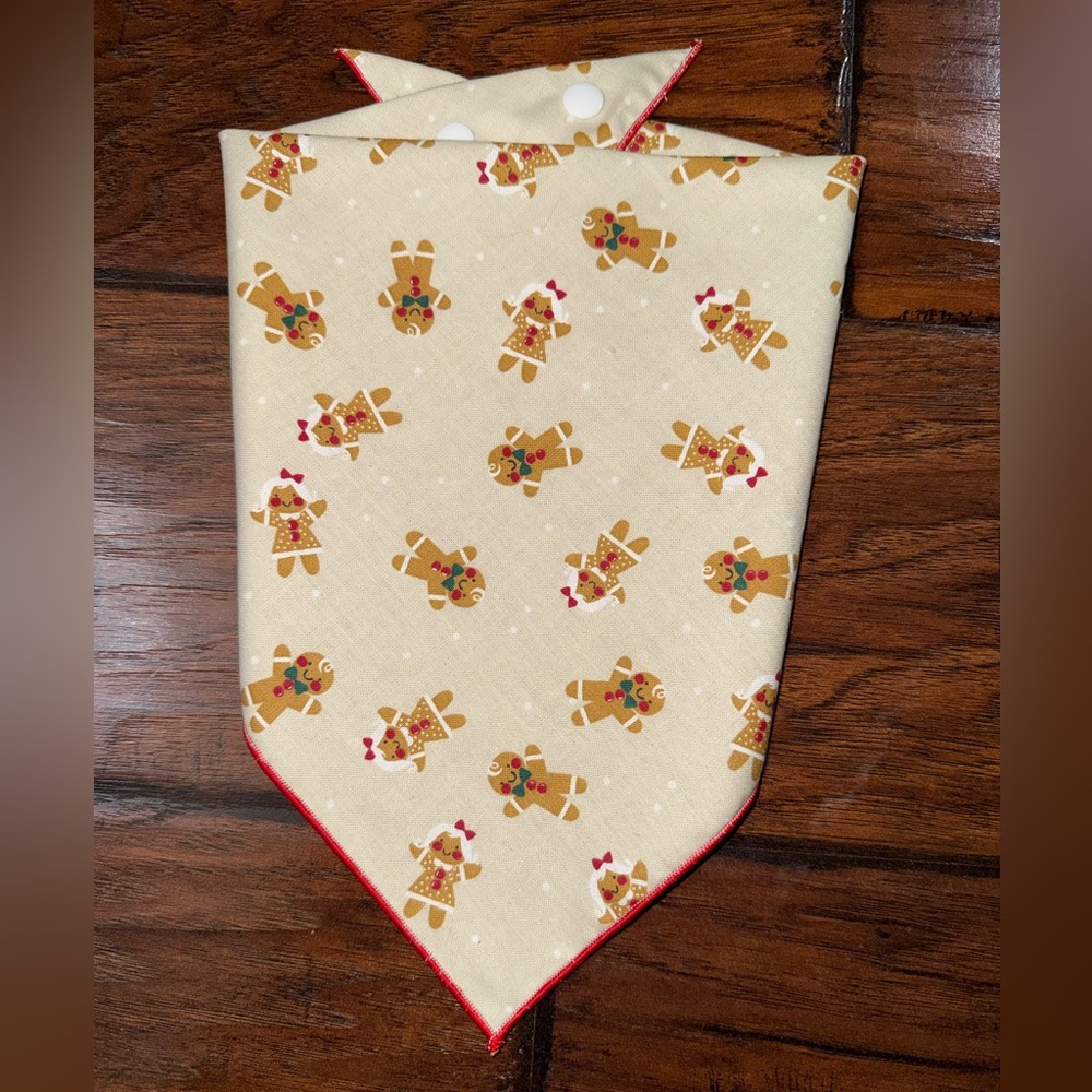 Gingerbread Man Christmas Bandana